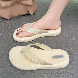 2026 New Women Platform Flip Flops Advanced Texture Summer Thick Sole Beach Sandals Outdoor Vacation <b>Slippers</b> - Product Image 5