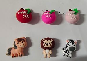 3D Santa Claus, genitales, muñecos de nieve, gatos, manzanas, Gracias cuentas focales de silicona para bolígrafo encantos regalo de vacaciones - Product Image 5