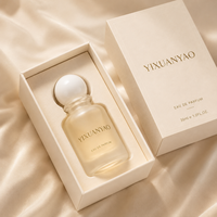 Vente en gros de flacons de parfum en verre givré de luxe vides avec vaporisateur, logo personnalisé, 30 ml, 50 ml, 100 ml