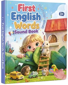 Libro Sonoro Interattivo Ricaricabile in Inglese per Bambini, 500 Parole, Pianoforte Giocabile, 31 Temi Educativi, Audiolibro - Product Image 1