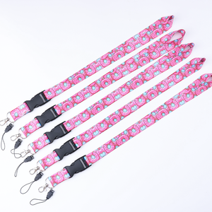 Lanière personnalisée en polyester coloré pour <span class=keywords><strong>la</strong></span> mode et <span class=keywords><strong>la</strong></span> beauté, avec logo par sublimation, sangle de cou réglable et <span class=keywords><strong>boucle</strong></span> de sécurité détachable – Direct Usine - Product Image 5