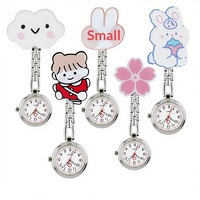 Montre de poche unisexe à mouvement à quartz, motif personnage de dessin animé mignon, pour infirmière, médecin, étudiant, idéale pour les examens