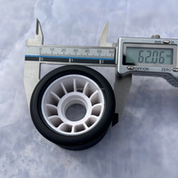Roues de patins à roulettes QUAD 62MM de haute qualité OEM d'usine, haute dureté, rebond élevé, centre en aluminium