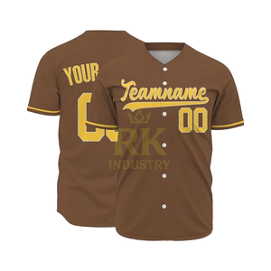 Camiseta de Béisbol al por Mayor, Unisex, Personalizable por Sublimación, Nueva Llegada, Alta Calidad, 100% Poliéster, Secado Rápido, para Equipos Deportivos - Product Image 1