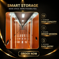 Unités de stockage autoportables en acier de qualité supérieure, personnalisables pour entrepôts, bureaux et parcs