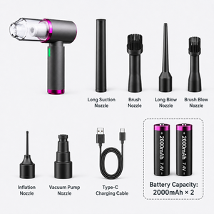<b>Portable</b> Cordless Handheld <b>Vacuum</b> Cleaner 6000Pa 65W Mini Car <b>Vacuum</b> Air Duster Blower Inflator Deflator for Car Home OEM ODM - Product Image 2