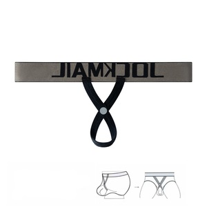 JOCKMAIL Perizoma da <span class=keywords><strong>Uomo</strong></span> Sexy con Tasca Aperta, Anello in Metallo e Design Cut-Out, Traspirante e Confortevole in Poliammide - Product Image 2