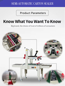FXJ6050 Semi Automatic Adhesive <b>Tape</b> Carton case Box Sealing Packing <b>Machine</b> Sealer <b>Tape</b> Sealer case Box Carton Sealing <b>Machine</b> - Product Image 4
