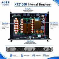 Amplificateur de puissance numérique 2x1000W, double canal, amplificateur audio professionnel pour DJ, enceintes PA, caissons de basses et système de sonorisation en direct
