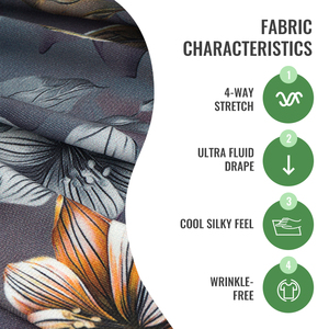 Tissu numérique tricoté interlock en crêpe mousse extensible dans les quatre sens, imprimé ITY tendance, pour vêtements (vente en gros) - Product Image 2