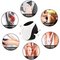 Masseur électrique sans fil pour les jambes et les genoux, à compression d'air et vibrations, avec chaleur, pour soulager l'arthrite