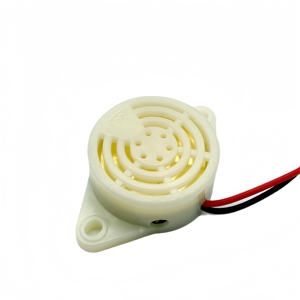 Mini 30MM * H15MM blanco 12V sonido fuerte 95dB DC 3kHz alarma activa intervalo sonido SMF-27 zumbador piezoeléctrico RoHS con cables - Product Image 3