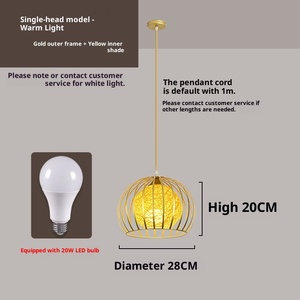 Lustre populaire <span class=keywords><strong>en</strong></span> forme de boulette pour comptoir de bar, idéal pour les restaurants BBQ et Hot <span class=keywords><strong>Pot</strong></span>, construction <span class=keywords><strong>en</strong></span> fer et <span class=keywords><strong>corde</strong></span> de jute, garantie 2 ans - Product Image 6