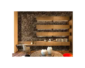 工厂价格大理石平板水晶棕色大理石平板用于房间大理石瓷砖地板墙壁水晶棕色