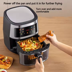 <span class=keywords><strong>Freidora</strong></span> de Aire OEM/ODM Personalizada de 8 Litros con Revestimiento de Acero Inoxidable, Pantalla LCD, Horno Doméstico sin <span class=keywords><strong>Aceite</strong></span> con Vapor - Product Image 2