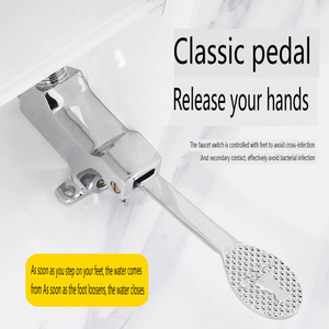 Grifo Moderno sin Contacto con Pedal y Válvula <span class=keywords><strong>de</strong></span> Cerámica <span class=keywords><strong>de</strong></span> Aleación <span class=keywords><strong>de</strong></span> Zinc <span class=keywords><strong>para</strong></span> Fregadero <span class=keywords><strong>de</strong></span> Hospital o Laboratorio - Product Image 5