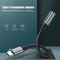 Konverter Adaptor Audio Digital USB C ke Jack Earphone 3.5mm Tipe C HiFi untuk Android Xiaomi Redmi Samsung Pixel Output Suara