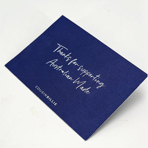 Groothandel Luxe Hoge Kwaliteit 'Bedankt'-kaarten Op Maat Zeefdruk Bedrijfslogo Kraftpapier Kunstpapier voor Kleine Bedrijven - Product Image 5