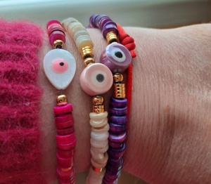 Multi Color Evils <b>Eyes</b> Bracelets Boho Style <b>Candy</b> Color Popular Natural Stone Beads With <b>Eye</b> Beads Bracelet for Women Men - Product Image 6