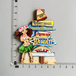 Souvenirs personnalisés 3d bois Mdf aimant de réfrigérateur <span class=keywords><strong>plage</strong></span> mer touristique vie marine Animal marin aimant de réfrigérateur en bois - Product Image 2