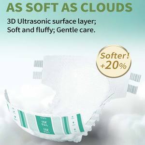 J.CongBo Couches-culottes jetables pour adultes, avec canal anti-fuites 3D, pour incontinence, Taille L, en tissu non tissé, surface sèche - Product Image 2