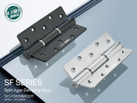 Charnière silencieuse durable en aluminium spatial écologique de 5 pouces avec amortisseur réglable pour portes en bois/d'entrée