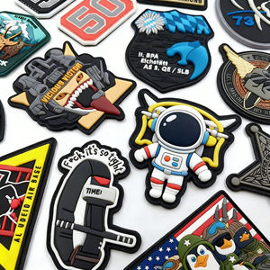 Direct Vendor Free Mockup 2D Sculpted Custom Soft Rubber Polyvinyl Chloride <b>Sew</b> <b>On</b> Washable Emblem pvc <b>patch</b> - Product Image 2