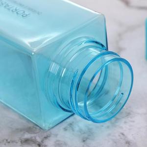 Nueva Botella de Agua Cuadrada de <span class=keywords><strong>Pl</strong></span>ástico Esmerilado, Portátil, Transparente, para Jugos de Frutas, a Prueba de Fugas, para Deportes al Aire Libre, Viajes y Campamento - Product Image 4