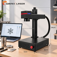 Marqueur laser miniature JUNFEI, marquage permanent fin pour plusieurs matériaux, 20W 30W 50W, marqueur laser pour bijoux en métal, machine portable