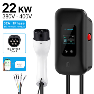 2型交流电动汽车充电器7Kw 11Kw 22Kw壁箱电动汽车快速充电桩壁挂式电动汽车交流电动汽车充电站 - Product Image 1