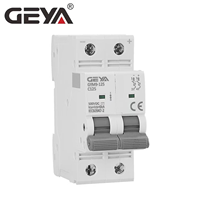 Disjoncteur miniature DC GEYA GYM9 125A, 1/2P/4P, montage sur rail DIN, pour système d'alimentation photovoltaïque