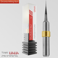 Fresas de Zirconia para Laboratorio Dental 4mm/6mm, Fresa de Carburo Premium para Fresado en Seco CAD CAM Dental, Herramienta para Corte de Bloques de Zirconia