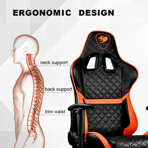 Silla <span class=keywords><strong>Gamer</strong></span> Ergonómica Cougar Custom Home para Juegos y Oficina, con Reposabrazos, Diseño <span class=keywords><strong>Scorpion</strong></span>, Silla de Carreras de PU con Reposapiés - Product Image 6