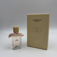 Boîte à parfum en carton avec couvercle et plateau personnalisés, boîte à parfum en papier, flacon rond vide de 30 ml, 50 ml, 100 ml, emballage de boîte à parfum