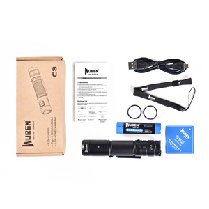 <span class=keywords><strong>Linterna</strong></span> LED <span class=keywords><strong>Wuben</strong></span> C3 con Batería Recargable, Portátil, para Senderismo y Actividades al Aire Libre - Product Image 4