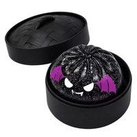12 pièces Squishies Halloween Citrouille Fantôme 5,5 cm, en TPR et Maltose, Balle Anti-stress à Rebond Lent, Jouet de Soulagement du Stress