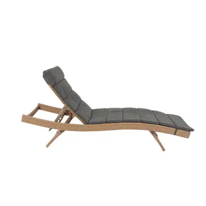 Ngoài Trời Bãi Biển Lounger Patio Nội Thất Khách Sạn Giải Trí Hồ Bơi Mây Sun Bed