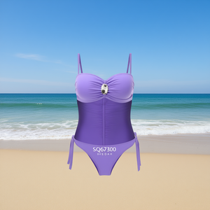 Costume da bagno intero modellante, coprente, sexy, monokini, taglie 42 44 46 48, colori A B C D - Product Image 3