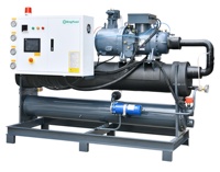 Refroidisseur à vis simple refroidi par eau 120HP 450.4KW haute efficacité pour l'industrie agroalimentaire et l'électronique