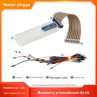 Carte d'extension GPIO Raspberry Pi 5, kit de 65 câbles de raccordement Dupont, kit de bricolage pour breadboard 4B, fabriqué en Chine