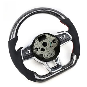 Volant de voiture pour Volkswagen VW <span class=keywords><strong>Golf</strong></span> 7 R Golf7 MK7 <span class=keywords><strong>GTI</strong></span> <span class=keywords><strong>7R</strong></span> Volant Lenkrad Volants en fibre de carbone Accessoires de voiture - Product Image 4