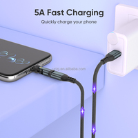 USBC vers USBC 180 flexion 360 Rotation téléphone portable charge et données Type C adaptateur convertisseur magnétique