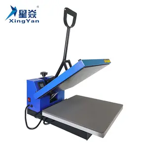 Xingyan Factory Wholesale 38x38cm Sublimation Blank Printing Flat Manual Heat Press Machine For T-shirt 15x15