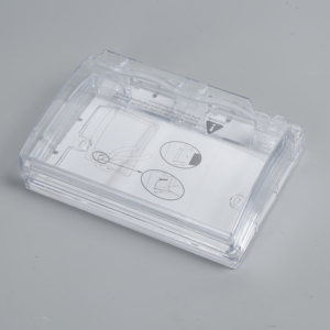 Trong suốt không thấm nước đôi Bìa tường ổ cắm hộp IP55 thời tiết bảo vệ chuyển đổi ổ cắm 2 AC cửa hàng các nước khác nhau PC - Product Image 2