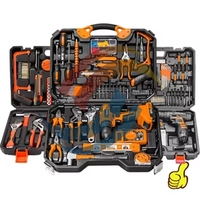 Caja de herramientas de hardware manual personalizada de 120 piezas, conjunto de herramientas eléctricas de batería sin escobillas con kits de estuches, soporte OEM, pedido mínimo, 1 Juego