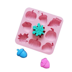 Automne Silicone Moule 3D Citrouille Halloween Bonbons Moule Automne Feuille D'érable Gland Forme Gâteau Au <span class=keywords><strong>Chocolat</strong></span> Plateau <span class=keywords><strong>De</strong></span> Cuisson Moules - Product Image 3