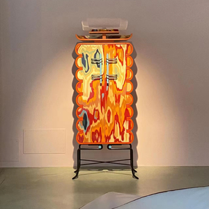 Armoire d'entrée moderne inspirée de l'Art <span class=keywords><strong>Déco</strong></span>, avec des bords ornés et un grand espace de rangement - Product Image 4