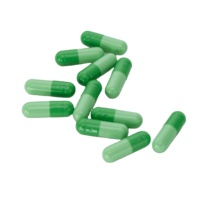 Capsules Végétariennes en HPMC Vert de Fabrication OEM, Complément Alimentaire Pharmaceutique, Capsule 00 0 1 2