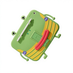 Custodia protettiva in silicone per <span class=keywords><strong>iPad</strong></span> Air3/Air4/Air5 10.2/11 con design a cartone animato di rana con bocca grande, custodia morbida antiurto e antiabrasione - Product Image 1