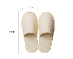 Buena venta Nuevo estilo Tipo abierto Suministros de <span class=keywords><strong>hotel</strong></span> Zapatillas desechables Salón de belleza Lino <span class=keywords><strong>Hotel</strong></span> Aerolínea Zapatilla - Product Image 1